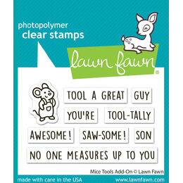 Lawn Fawn - Clear Stamps - Mice Tools Add-On LF4068