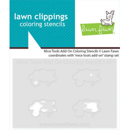 Lawn Fawn Coloring Stencils - Mice Tools Add-On LF4070