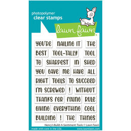 Lawn Fawn - Clear Stamps - Henry's Build-A-Sentiment: Tools LF4071