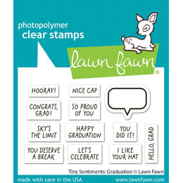 Lawn Fawn - Clear Stamps - Tiny Sentiments: Graduation LF4082