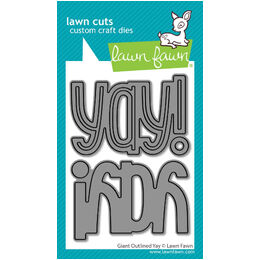 Lawn Fawn Dies - Giant Outlined Yay LF4093