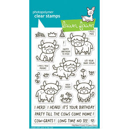 Lawn Fawn - Clear Stamps - Highland Cows! LF4116