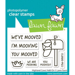Lawn Fawn - Clear Stamps - Highland Cows! Add-On LF4119