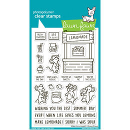 Lawn Fawn - Clear Stamps - Make Lemonade! LF4122