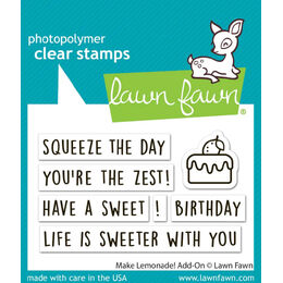 Lawn Fawn - Clear Stamps - Make Lemonade! Add-On LF4125