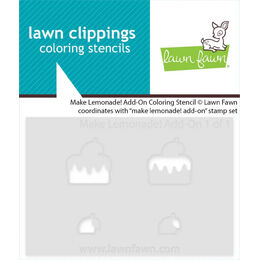Lawn Fawn Coloring Stencils - Make Lemonade! Add-On LF4127
