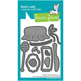Lawn Fawn Dies - Build-A-Drink Mason Jar Ham and Honey Add-On LF4133