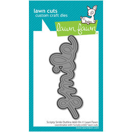 Lawn Fawn Dies - Scripty Smile Outline Add-On LF4142