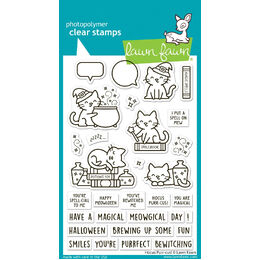 Lawn Fawn - Clear Stamps - Hocus Purr-cus! LF4186