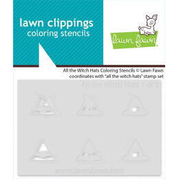 Lawn Fawn Coloring Stencils - All the Witch Hats LF4202