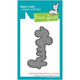 Lawn Fawn Dies - Scripty Hugs Outline Add-On LF4214