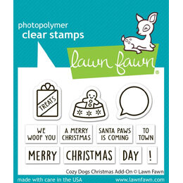 Lawn Fawn - Clear Stamps - Cozy Dogs Christmas Add-On LF4253