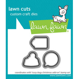 Lawn Fawn Dies - Cozy Dogs Christmas Add-On LF4254