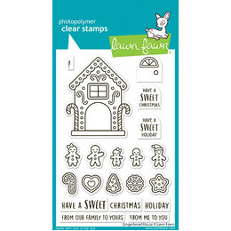 Lawn Fawn - Clear Stamps - Gingerbread House LF4256