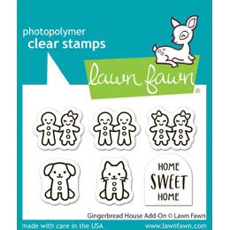 Lawn Fawn - Clear Stamps - Gingerbread House Add-On LF4259
