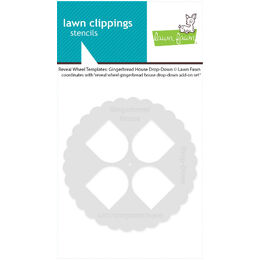 Lawn Fawn Coloring Stencils - Reveal Wheel Templates: Gingerbread House Drop-Down LF4263