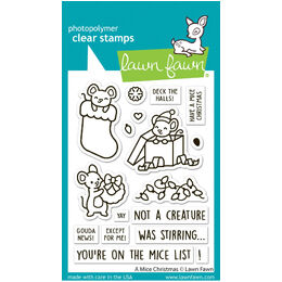 Lawn Fawn - Clear Stamps - A Mice Christmas LF4265