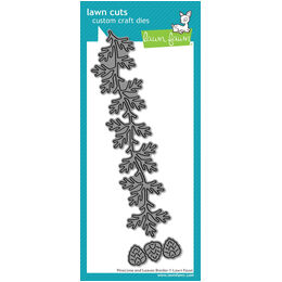 Lawn Fawn Dies - Pinecone and Leaves Border LF4271