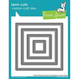 Lawn Fawn - Lawn Cuts Dies - Small Stitched Square Stackables Dies LF836