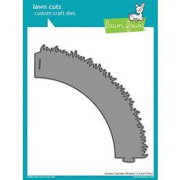 Lawn Fawn - Lawn Cuts Dies - Grassy Cupcake Wrapper Dies LF855