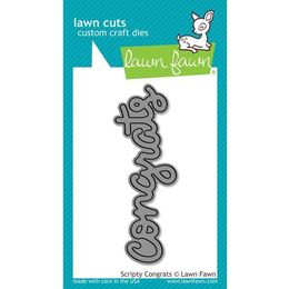 Lawn Fawn - Lawn Cuts Dies - Scripty Congrats  LF911