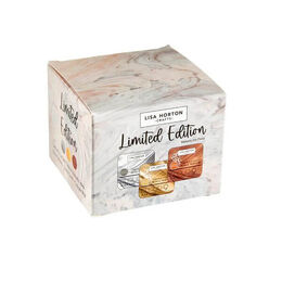 Lisa Horton Crafts Set of 3 Ltd Edition Metallic Ink Pads - Silver, Gold and Copper