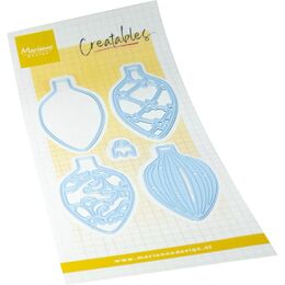 Marianne Design - Creatables Dies - Oval Christmas Baubles LR0968