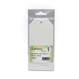 Lavinia - Watercolour Card Tags - 65mm x 140mm LS069