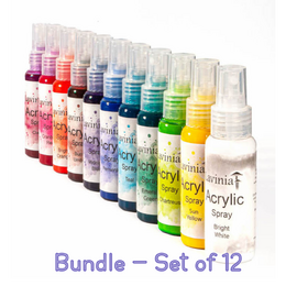 Lavinia Acrylic Spray 60 ml - 12 Colours Bundle