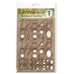Lavinia Stamps - Greyboard Numbers LSGB001