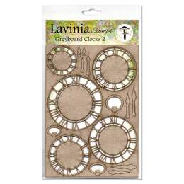 Lavinia Stamps - Greyboard Clocks 2 LSGB003