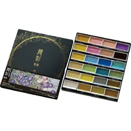 Kuretake Gansai Tambi - Metallic Colours Series 2 - 24 colours