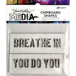 Dina Wakley Media Chipboard Shapes - Speak Out MDA74953