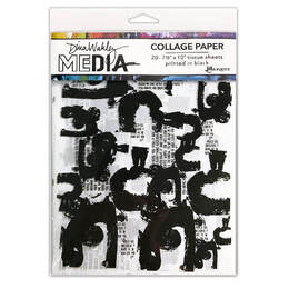 Ranger Dina Wakley Media Collage Paper - Painted Marks MDA77879