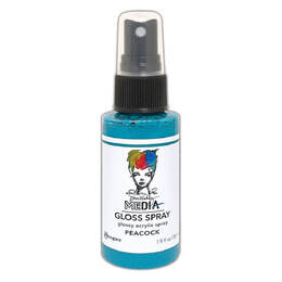 Dina Wakley MEdia Gloss Spray 1.9oz - Peacock MDO73826