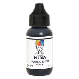 Dina Wakley Media Acrylic Paint - Black