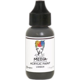 Dina Wakley Media Acrylic Paint - Umber MDQ54115