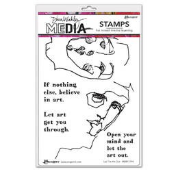 Dina Wakley Media Stamps - Let The Art Out MDR77794