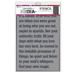 Dina Wakley Media Stencil - Feel Your Magic MDS87694
