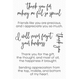 My Favorite Things - Clear Stamps - Inside & Out Thank You