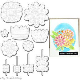 My Favorite Things - Die-namics - Doodled Blooms MFT1089 (discontinued)