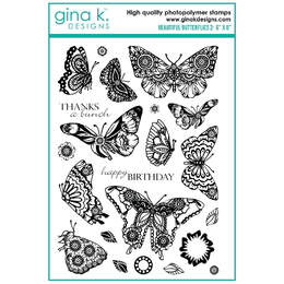 Gina K Designs Stamps - Beautiful Butterflies 2
