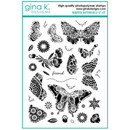 Gina K Designs Clear Stamps - Beautiful Butterflies 3