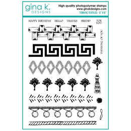 Gina K Designs Clear Stamps - Terrific Textiles
