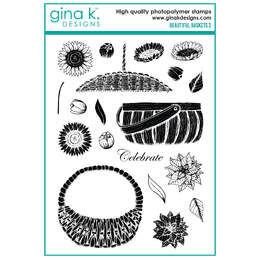 Gina K Designs Clear Stamps - Beautiful Baskets 2