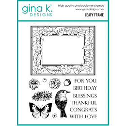Gina K Designs Clear Stamps - Leafy Frame