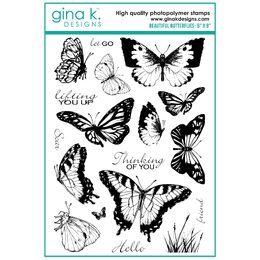 Gina K Designs Stamps - Beautiful Butterflies 1