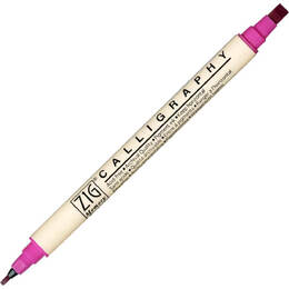 Zig Memory System Calligraphy - Pure Pink (2mm/5mm)