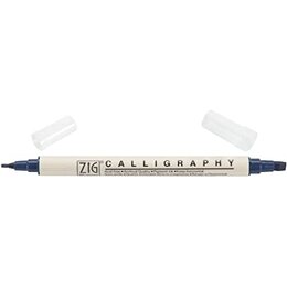Zig Memory System Calligraphy - Navy (2mm/5mm)