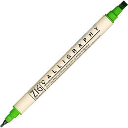 Zig Memory System Calligraphy - Spring Green (2mm/5mm)